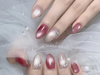 ネイル エツメ💅 長さ出し🎀デザインのネイルデザイン