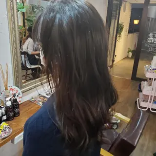 ロング カラー 韓国風レイヤーカット 上手く丁寧早い/マツのヘアスタイル