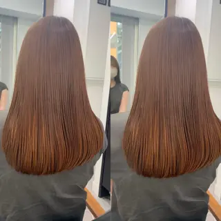 ミディアム カラー パーマ ヘアアレンジ メンズ キッズ ネイル マツエク・マツパ アイブロウ 似合せレイヤー/ 柔らか透明感カラーのヘアスタイル