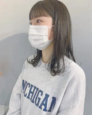 ミディアム カラー ボブパーマコテ巻き風 パーマNo1深江秀平のヘアスタイル