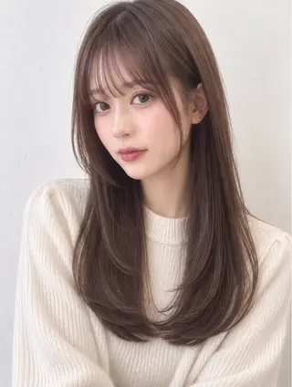 ロング 新宿/モテ🤍 トレンドヘア/ワカナのヘアスタイル