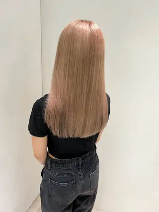 ロング カラー レイヤー似合わせ 透明感カラーりきやのヘアスタイル