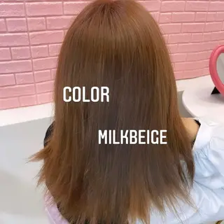 ミディアム カラー エクステ🩵ブリーチ 韓国ヘア🩵KAEのヘアスタイル