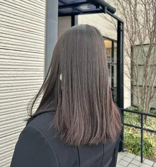 ロング ✨透明感カラー✨ 縮毛矯正🌟石川菜摘のヘアスタイル