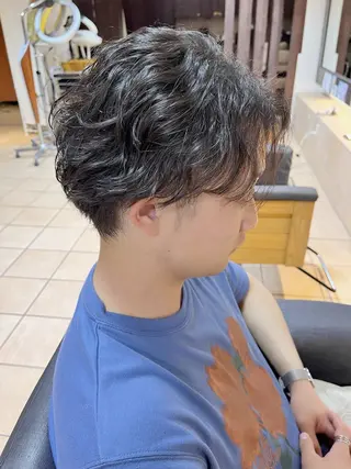 ショート パーマ ヘアアレンジ メンズ 韓国風レイヤー/ 💎Tomoya💎のヘアスタイル