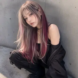 ロング 【韓国×ハイトーン】 🇰🇷SOGO🩶のヘアスタイル