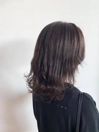 ミディアム カラー 早稲田/ショート/ 髪質改善/艶カラーのヘアスタイル