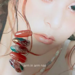 ネイル arm in arm ︎✿Yamamotoのマツエク・マツパデザイン
