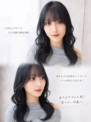 ミディアム 🦋ami/浦和 ブリーチ/韓国🦋のヘアスタイル