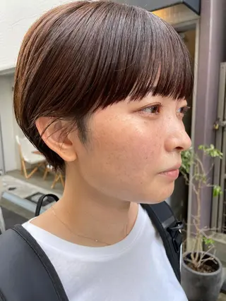 ショート やまさきえりこ ニュアンスパーマのヘアスタイル