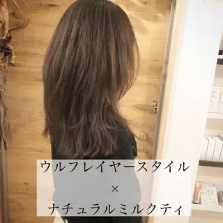 ミディアム カラー テトネ タカシのヘアスタイル