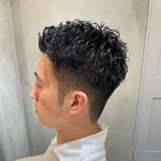 ショート パーマ メンズ 💎巻ける縮毛矯正/ 艶髪💎石渕智也のヘアスタイル