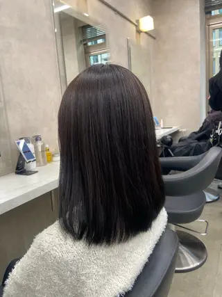 セミロング カラー ヘアアレンジ Over hair_ misakiのヘアスタイル