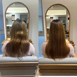 セミロング RINNO🌷透明感 カラー/髪質改善のヘアスタイル