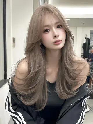 ロング カラー FOCUS JAPANのヘアスタイル
