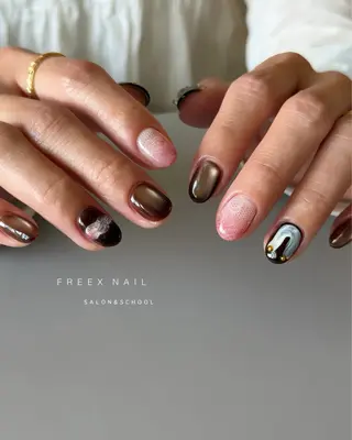ネイル freex nail /ニュアンス/個性派のネイルデザイン