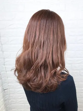 セミロング カラー 髪質改善縮毛矯正 美容師✂️山崎竜二のヘアスタイル