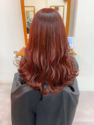ミディアム カラー Luxbe hakataのヘアスタイル