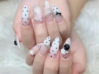 ネイル Kei Nail 長さ出し 付け放題のネイルデザイン