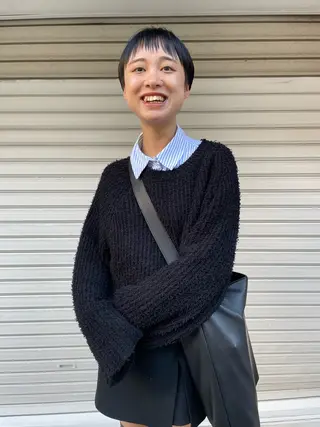 ショート オカモト ミユウのヘアスタイル