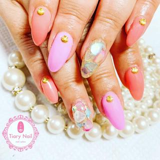 ネイル 💗🪽Tiary Nail🪽💗のネイルデザイン