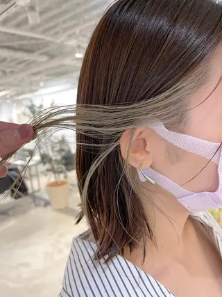 ミディアム カラー 川本 裕🌿のヘアスタイル