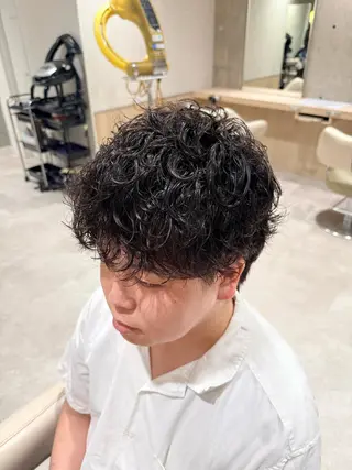パーマ メンズ ✂️ECHICA篠崎 sumito✂️のヘアスタイル