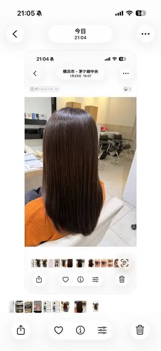 カラー 小川 朋夏のヘアスタイル