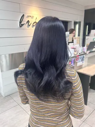 セミロング レイヤー/艶髪カラー 森本くるみのヘアスタイル