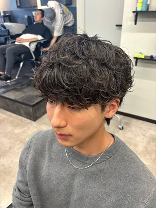 ショート パーマ メンズ メンズサロン/戸塚駅 東口3分/冨田大輝のヘアスタイル