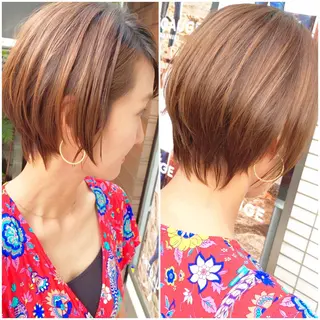 ショート カラー 大人女性ショート専門 tomodaのヘアスタイル