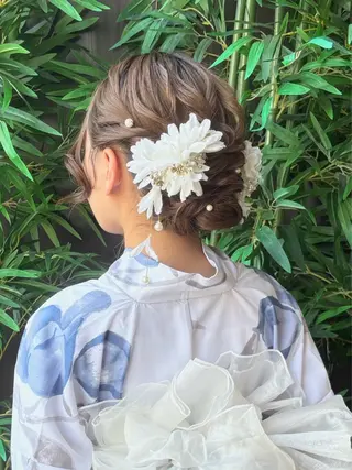 ロング YUMEYAKATA 五条店のヘアスタイル