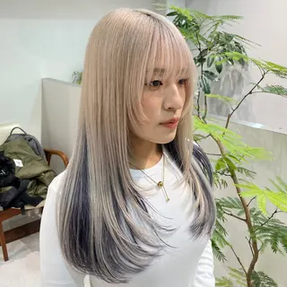 ロング カラー ハイトーン×レイヤー /遠藤将太のヘアスタイル