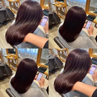 ミディアム カラー RINNO🌷透明感 カラー/髪質改善のヘアスタイル