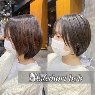 ショート カラー 透明感カラー🌿 グレージュ🐺陽介のヘアスタイル