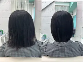 ショート 透明感ツヤカラー/ 縮毛矯正/静岡のヘアスタイル