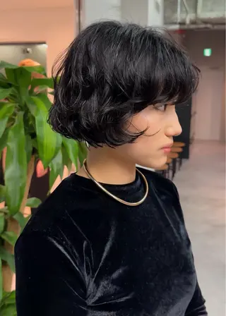 ショート パーマ 小田 晃瑛のヘアスタイル