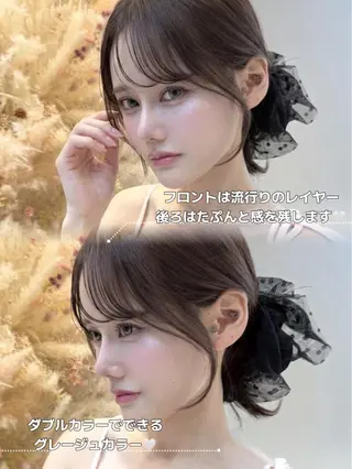 ロング カラー 🍑ももか🍑透明感 カラー/赤羽🦋のヘアスタイル