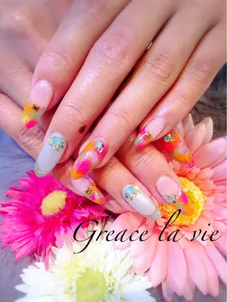 ロング ネイル Greace  la vieのネイルデザイン