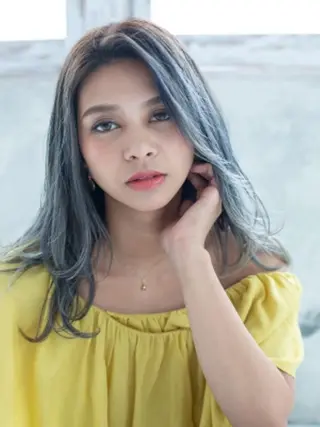 カラー パーマ ロング VALLET博多駅 髪質改善&縮毛矯正のヘアスタイル