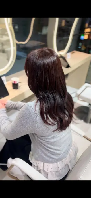 セミロング 🫧透明感 × 艶髪カラー🫧このかのヘアスタイル