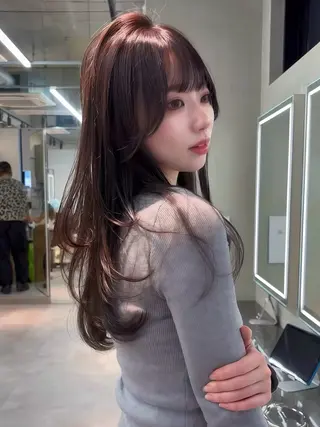 ミディアム カラー ヘアアレンジ 【博多髪質改善】 吉村 清志のヘアスタイル