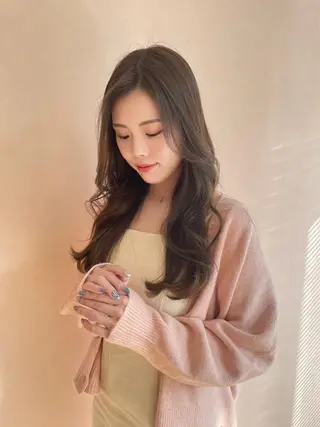 ロング 似合わせカット 迫留由弥のヘアスタイル