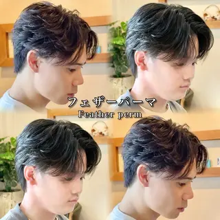 ミディアム パーマ メンズ 【メンズ特化美容師】 SHIN / 鈴鹿のヘアスタイル