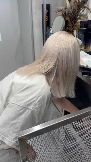 セミロング カラー みな .share天王寺のヘアスタイル