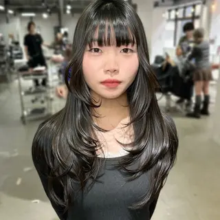 ロング 心斎橋 韓国レイヤ ー指名No.1renのヘアスタイル