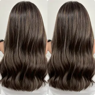 ロング カラー 切っぱなし💇‍♀️ イヤリング🎨龍之介のヘアスタイル