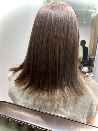 セミロング カラー natsu fujinoのヘアスタイル
