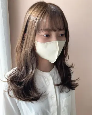 ロング カラー hubhair レイヤー/透明感のヘアスタイル