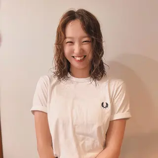 ミディアム パーマ パーマモデル募集中 渥美翔人のヘアスタイル